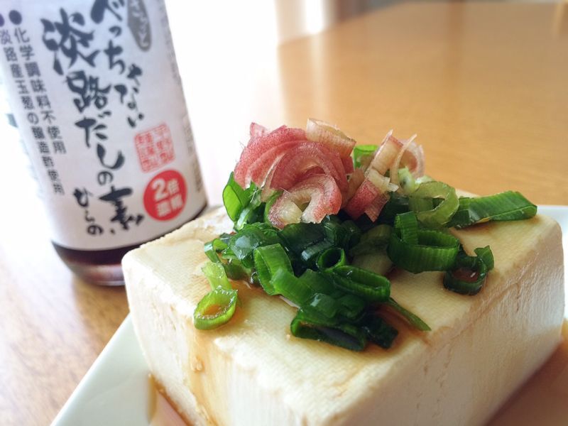 ストレートで冷ややっこに